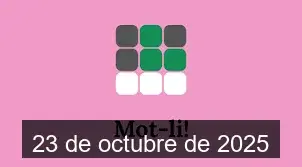 Solucions del Mot-li 23 de octubre de 2025