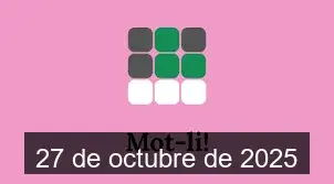 Solucions del Mot-li 27 de octubre de 2025