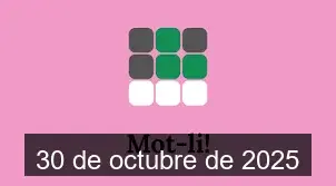 Solucions del Mot-li 30 de octubre de 2025
