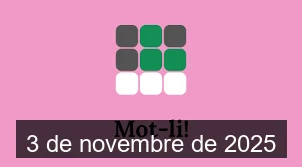 Solucions del Mot-li 3 de novembre de 2025