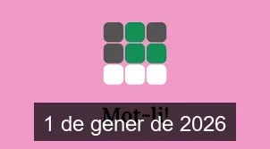 Solucions del Mot-li 1 de gener de 2026