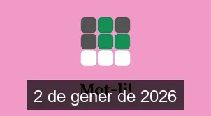 Solucions del Mot-li 2 de gener de 2026