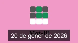 Solucions del Mot-li 20 de gener de 2026
