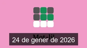 Solucions del Mot-li 24 de gener de 2026