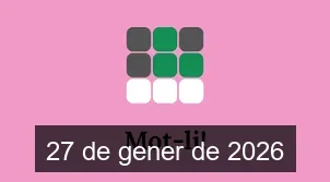 Solucions del Mot-li 27 de gener de 2026