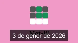 Solucions del Mot-li 3 de gener de 2026