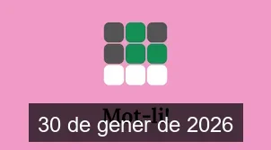 Solucions del Mot-li 30 de gener de 2026