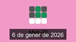 Solucions del Mot-li 6 de gener de 2026