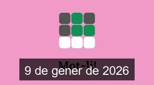 Solucions del Mot-li 9 de gener de 2026