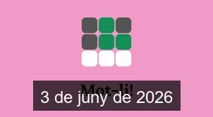 Solucions del Mot-li 3 de juny de 2026