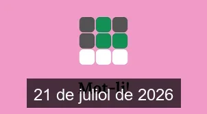 Solucions del Mot-li 21 de juliol de 2026