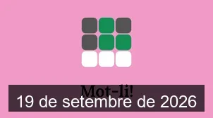Solucions del Mot-li 19 de setembre de 2026