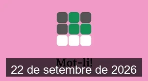 Solucions del Mot-li 22 de setembre de 2026
