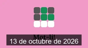 Solucions del Mot-li 13 de octubre de 2026