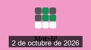 Solucions del Mot-li 2 de octubre de 2026