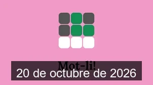 Solucions del Mot-li 20 de octubre de 2026