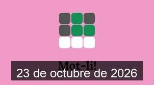 Solucions del Mot-li 23 de octubre de 2026