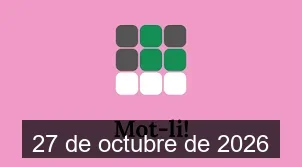 Solucions del Mot-li 27 de octubre de 2026