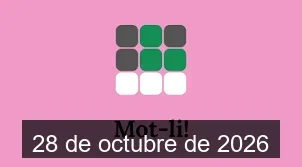 Solucions del Mot-li 28 de octubre de 2026