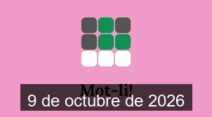 Solucions del Mot-li 9 de octubre de 2026